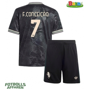 Juventus Francisco Conceicao #7 Tredjeställ Barn 2025-26 Kortärmad (+ Korta byxor)